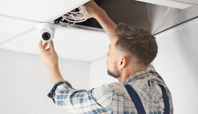 CCTV indoor installation